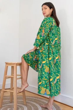 Robes, Nightgowns & Dresses|Green Fearless Peacock Nighty Nite