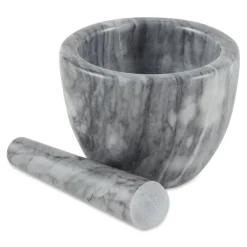Kitchen Tools|Grey Marble Mortar & Pestle