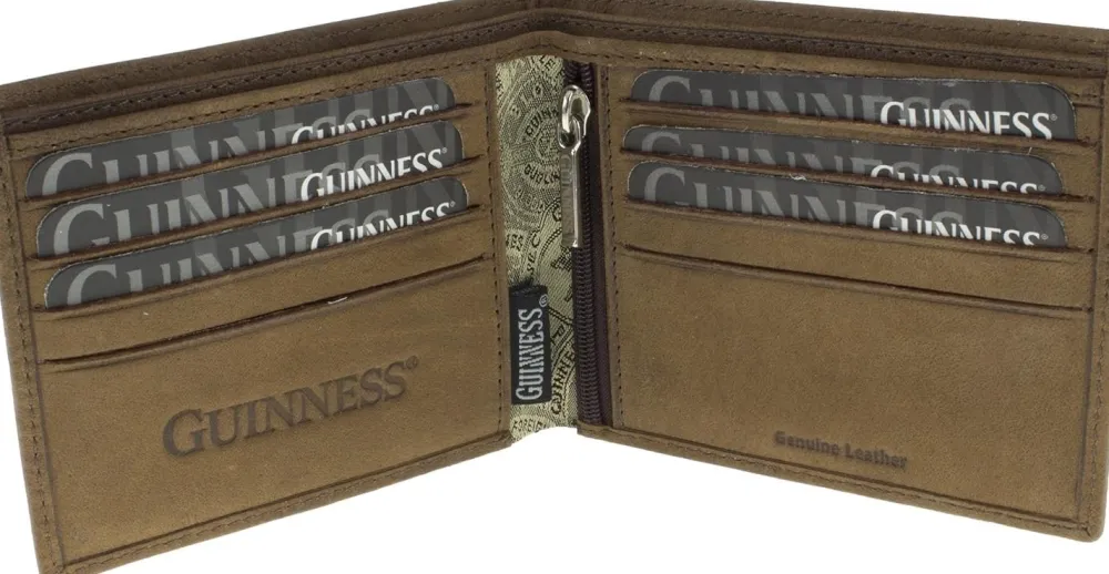 Cultural Icons|Guinness Classic Brown Leather Wallet