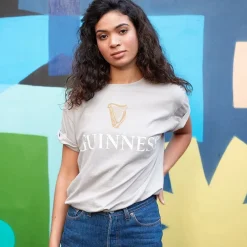 Shirts & Sweaters|Cultural Icons|Guinness Harp Beige Premium Tee (Medium)
