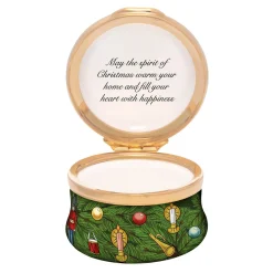 Halcyon Days Halcyon Days Enamels|2025 Annual Christmas Enamel Box 'The Wonder of Christmas'