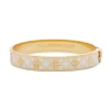 Halcyon Days Bracelets & Bangles|Agama Sparkle Cream & Clear Hinged Bangle