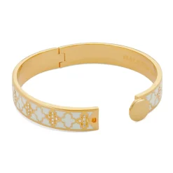 Halcyon Days Bracelets & Bangles|Agama Sparkle Cream & Clear Hinged Bangle