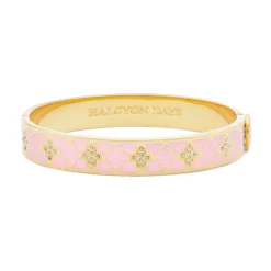 Halcyon Days Bracelets & Bangles|Agama Sparkle Pink & Clear Hinged Bangle