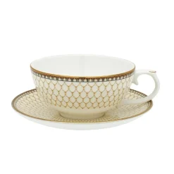 Halcyon Days Halcyon Days China|Halcyon Days|Antler Trellis Ivory Tea For One