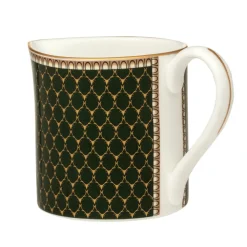 Halcyon Days Halcyon Days China|Halcyon Days|Antler Trellis Dark Green Creamer