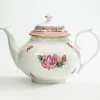 Halcyon Days Halcyon Days China|Halcyon Days|Castle of Mey Shell Garden Rose Early Morning Teapot