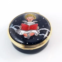 Halcyon Days Home Accents|Halcyon Days Enamels|Cherub Singing Enamel Box
