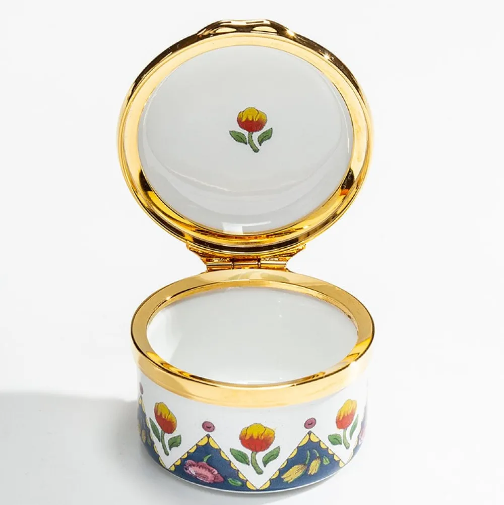 Halcyon Days Halcyon Days Enamels|Happy Birthday Enamel Trinket Box