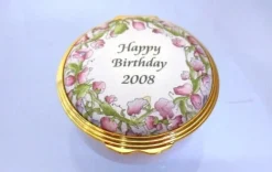 Halcyon Days Halcyon Days Enamels|Happy Birthday 2008 Trinket Box