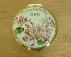 Halcyon Days Halcyon Days Enamels|Happy Birthday 2005 Trinket Box