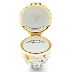Halcyon Days Halcyon Days Enamels|Highgrove Wildflower 2024 Easter Egg Enamel Trinket Box