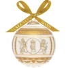 Halcyon Days King Charles Iii|Halcyon Days China|King Charles Coronation Gold 4" Bauble