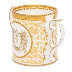 Halcyon Days King Charles Iii|Halcyon Days China|King Charles Coronation Gold Loving Cup