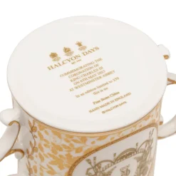 Halcyon Days King Charles Iii|Halcyon Days China|King Charles Coronation Gold Loving Cup