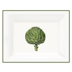 Halcyon Days Trays|Home Accents|Kitchen Garden Artichoke Rectangular Trinket Tray