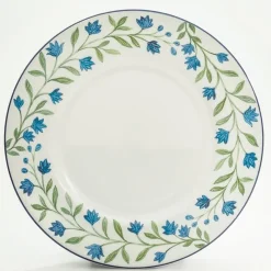 Halcyon Days Halcyon Days China|Halcyon Days|Nina Campbell Marguerite Blue Dinner Plate