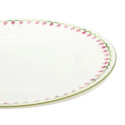 Halcyon Days Halcyon Days China|Halcyon Days|Nina Campbell Marguerite Pink Dinner Plate