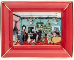 Halcyon Days Halcyon Days China|Trays|Nutcracker Party Scene Trinket Tray