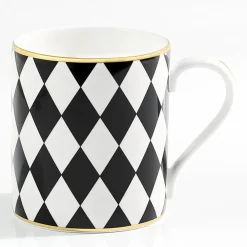 Halcyon Days Halcyon Days China|Halcyon Days|Parterre Black Mug