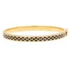 Halcyon Days Bracelets & Bangles|Salamander Black & Gold Hinged Skinny Bangle