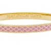 Halcyon Days Bracelets & Bangles|Salamander Pink & Gold Hinged Skinny Bangle