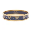 Halcyon Days Bracelets & Bangles|Tennis Navy & Gold Medium Bangle