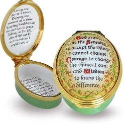 Halcyon Days Halcyon Days Enamels|The Serenity Prayer Enamel Box