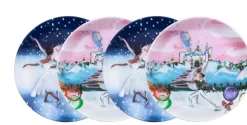 Halcyon Days Halcyon Days China|Halcyon Days|Waltz of the Snowflakes Coupe Plate Set