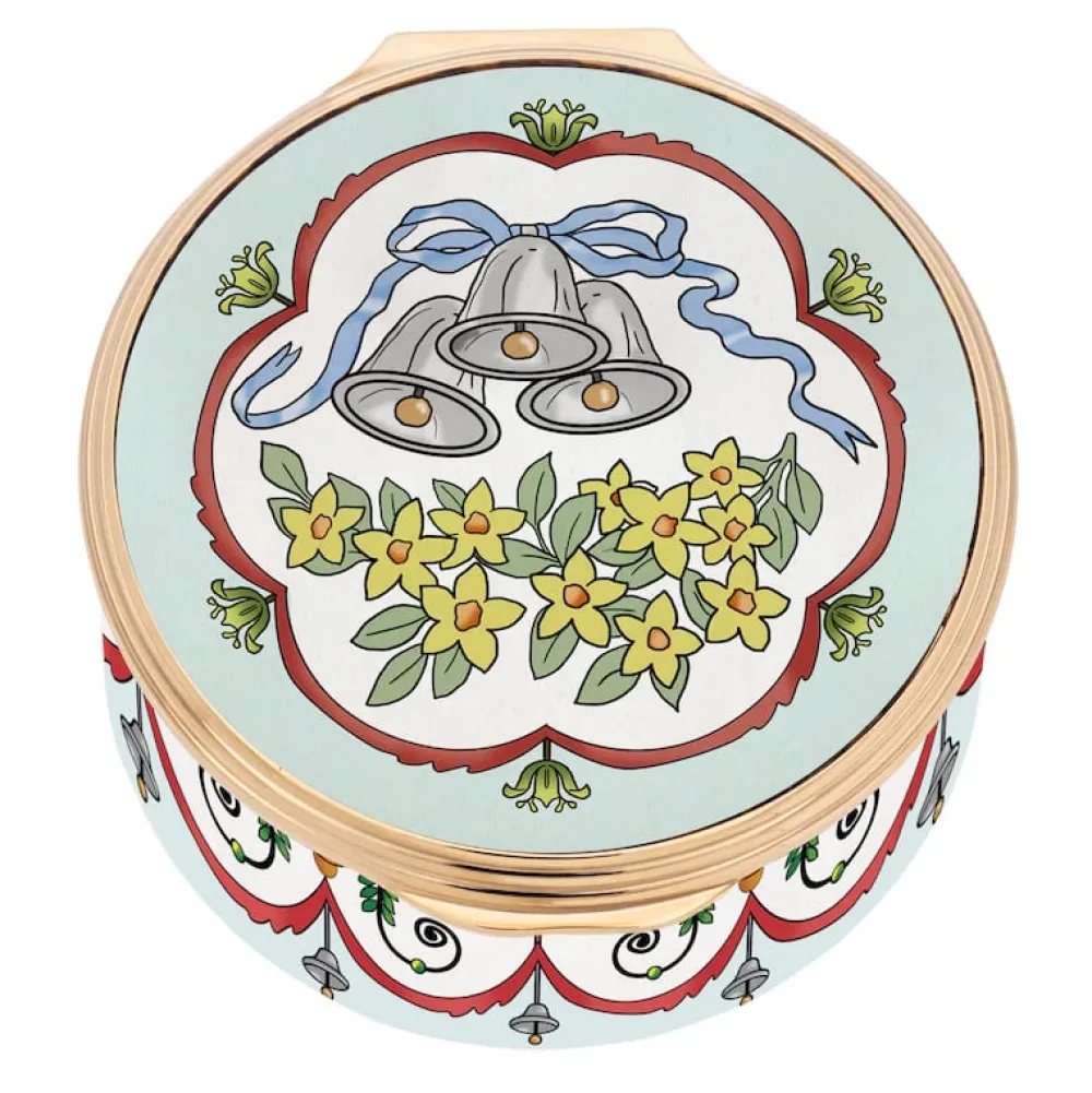 Halcyon Days Halcyon Days Enamels|Wedding Bells Enamel Box
