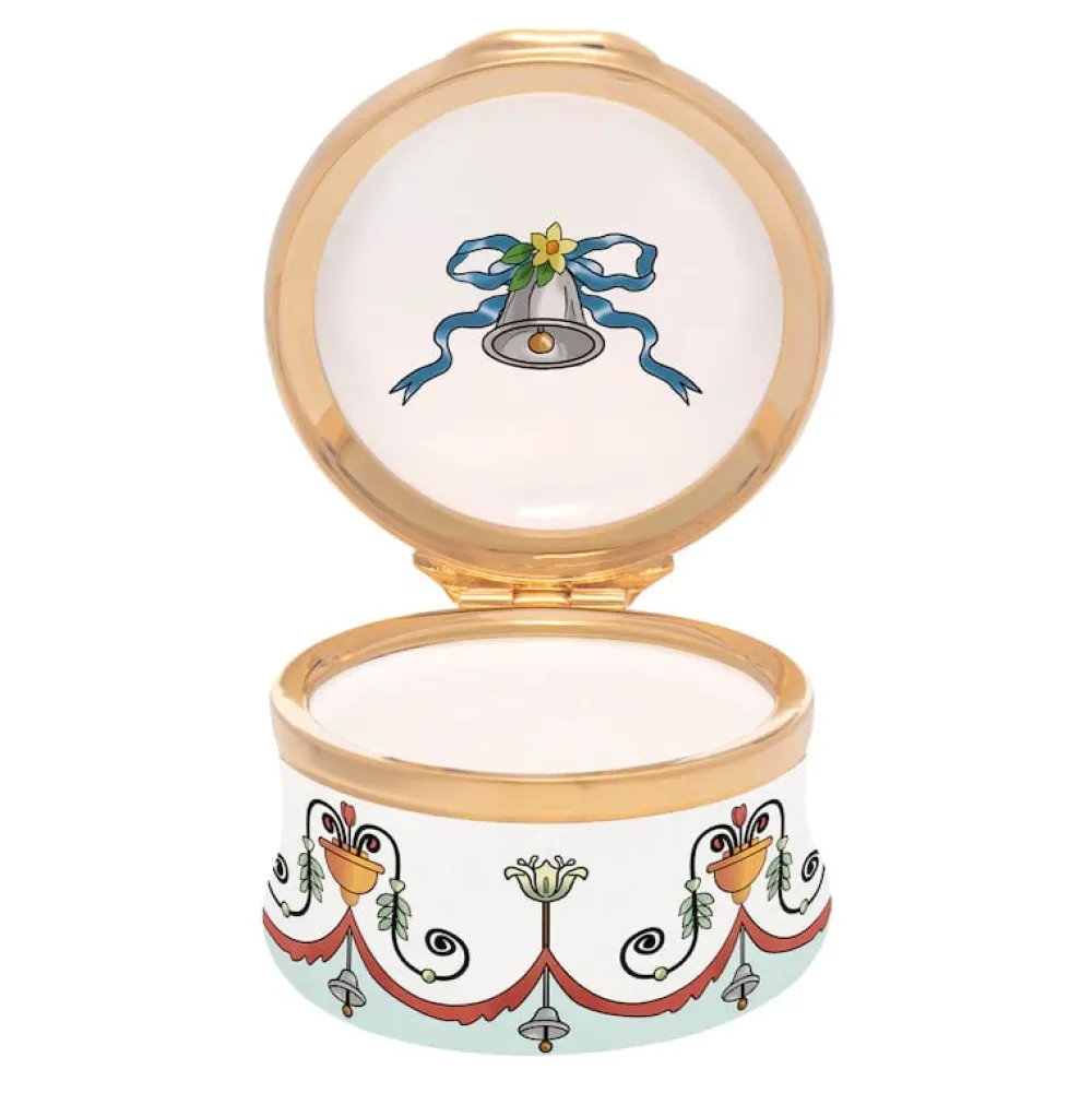 Halcyon Days Halcyon Days Enamels|Wedding Bells Enamel Box