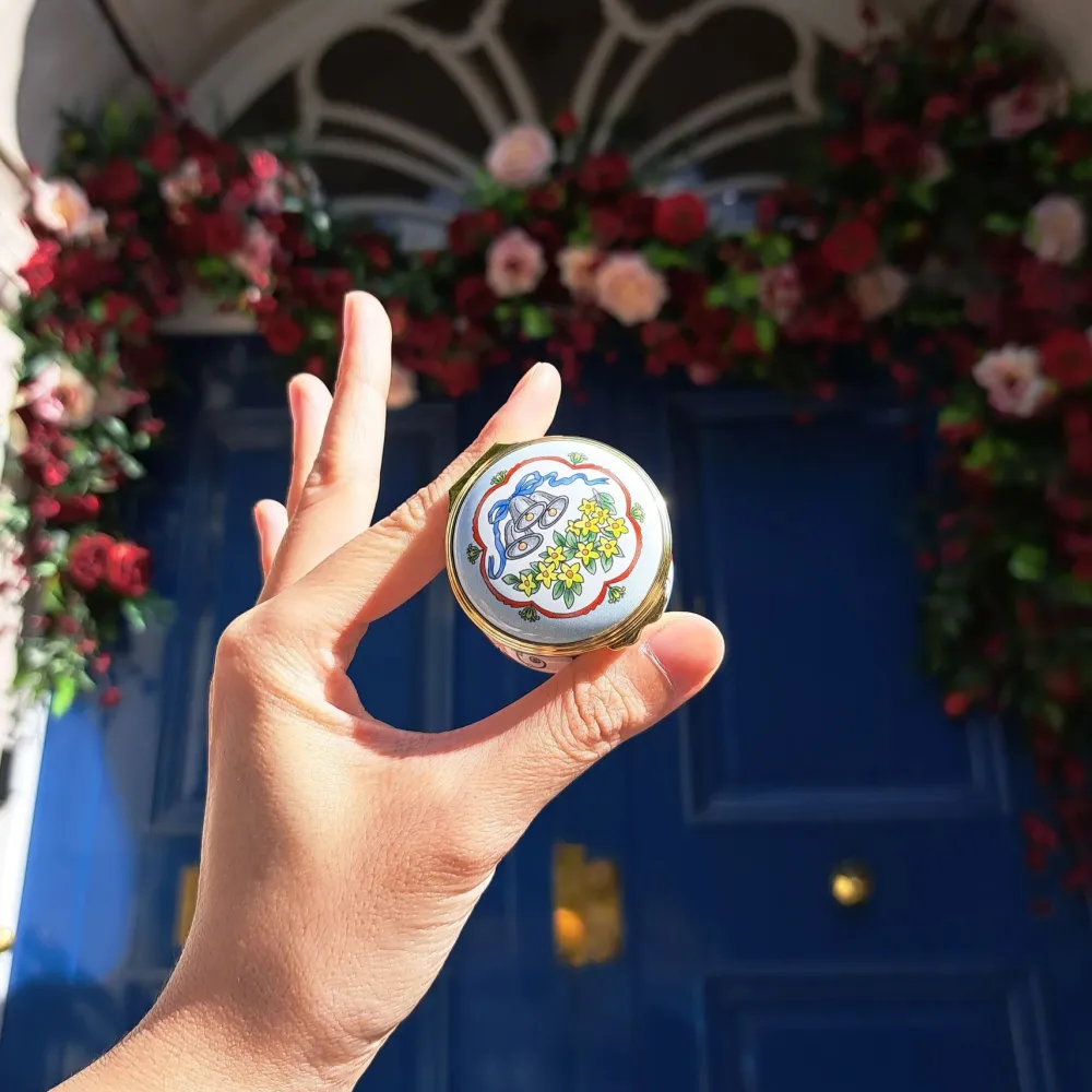 Halcyon Days Halcyon Days Enamels|Wedding Bells Enamel Box