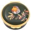 Halcyon Days Halcyon Days Enamels|Woodland Wildfire Robin Enamel Box
