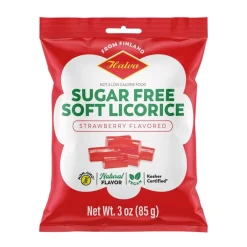 Sweets|Halva European Style Sugar-Free Strawberry Licorice Bag