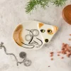 Hannah Turner Home Accents|Kitchen Tools|Scruffy Brown & White Dog Trinket Dish