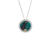 Heathergems Necklaces & Pendants|Ness Circle Satin Silver Pendant Necklace