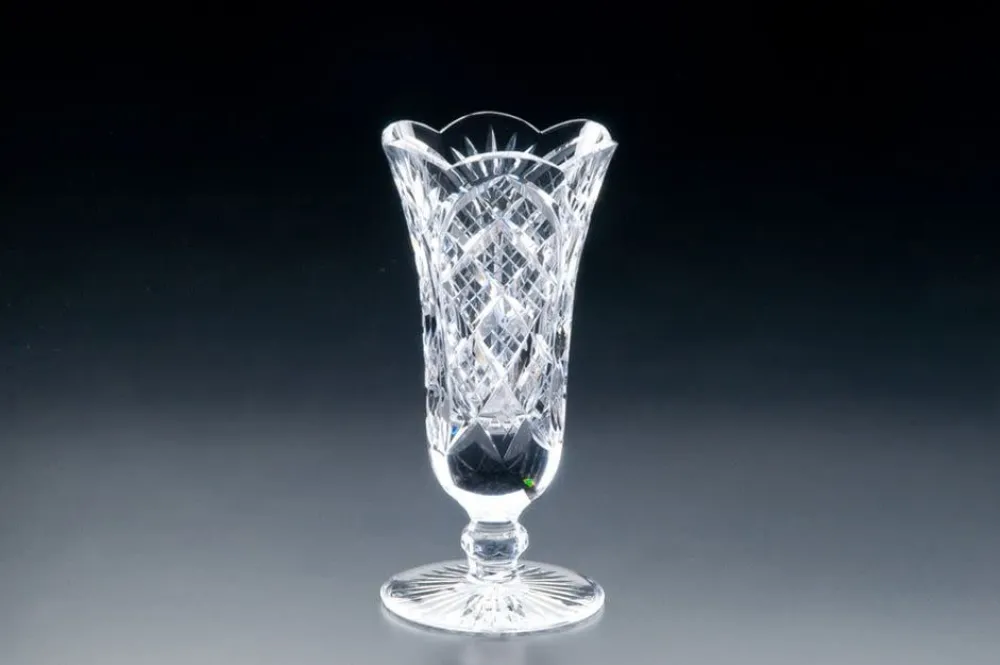 Heritage Crystal Vases|Heritage Crystal|Cathedral Footed Flared Vase
