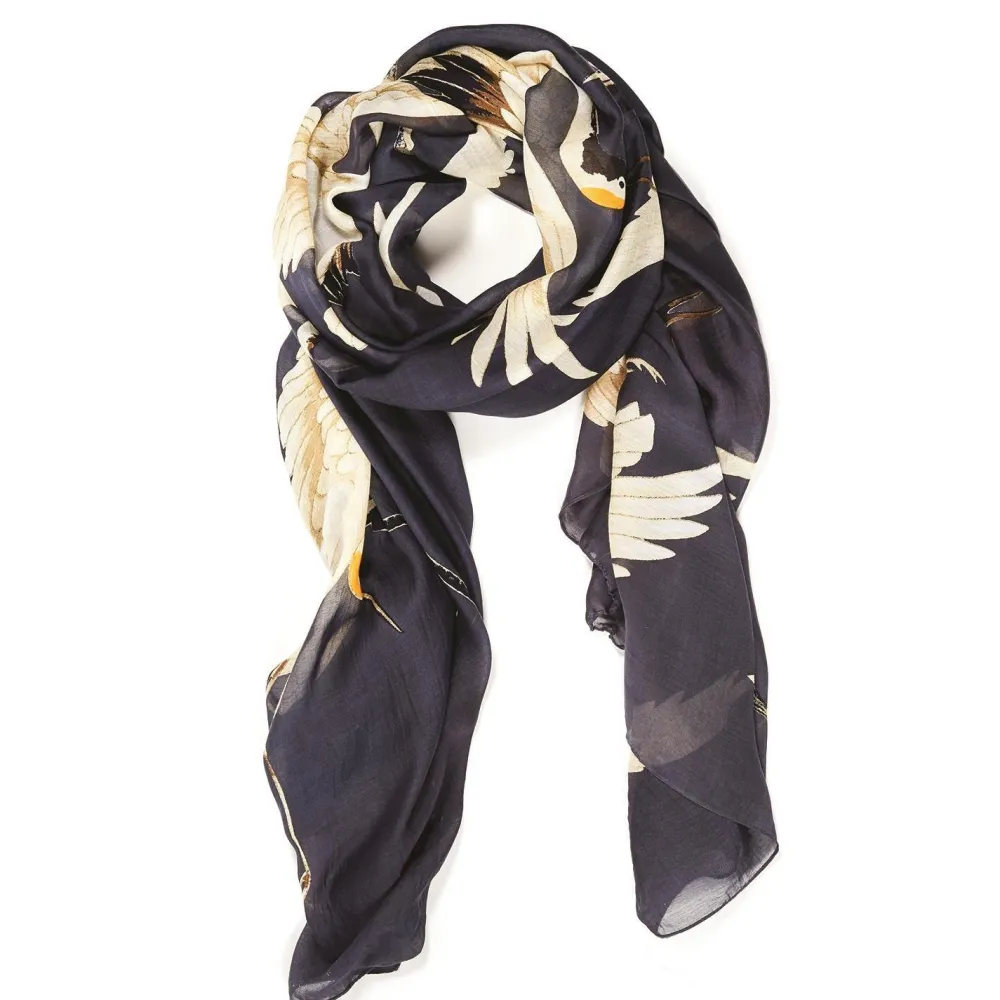 Scarves & Wraps|Heron Charcoal Scarf
