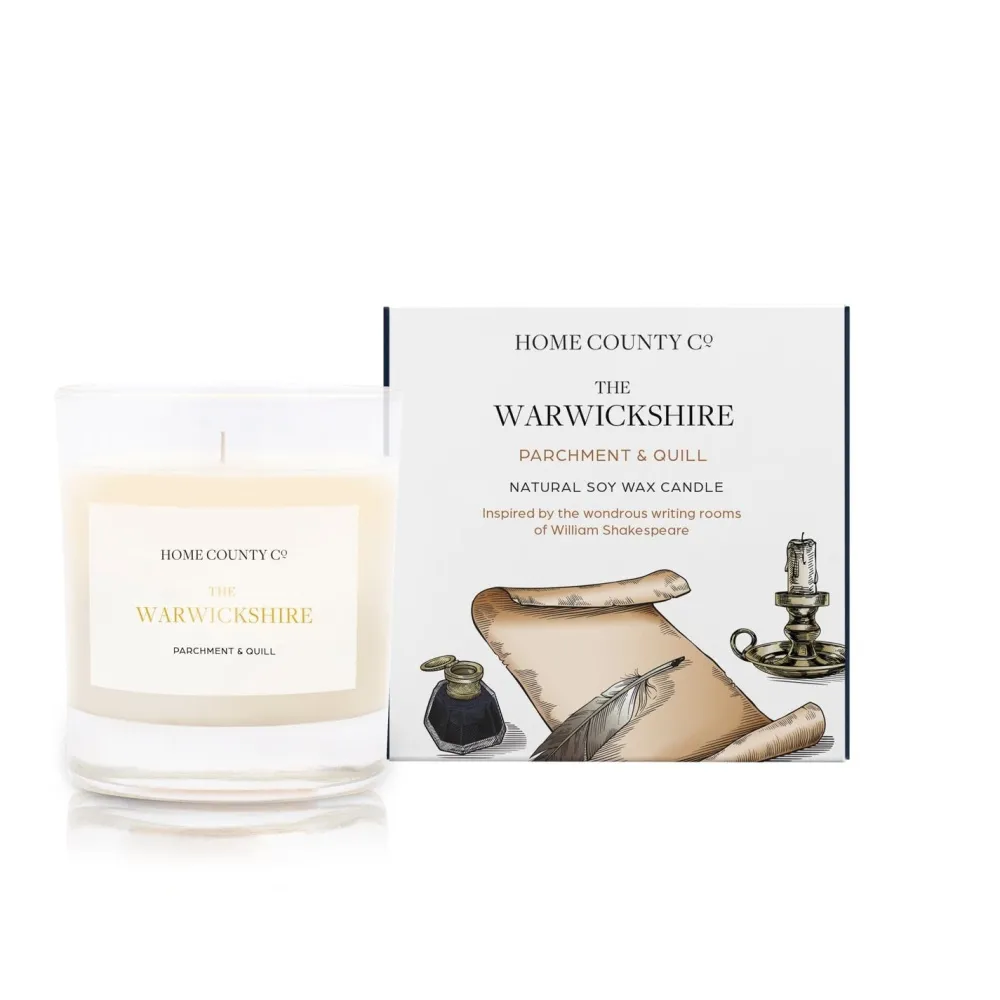 Home County Candle Co. Home Fragrance|The Warwickshire (Parchment & Quill) Candle