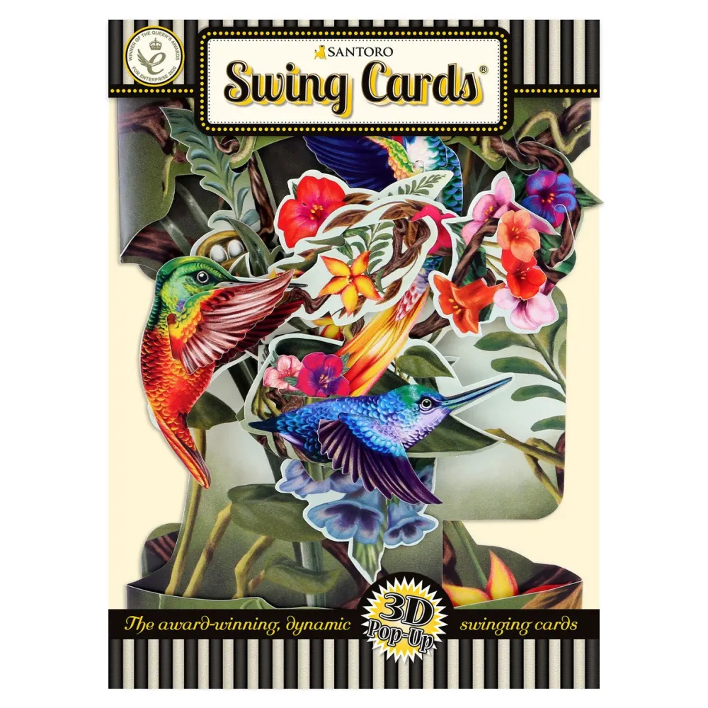Greeting Cards|Hummingbirds Swing Card