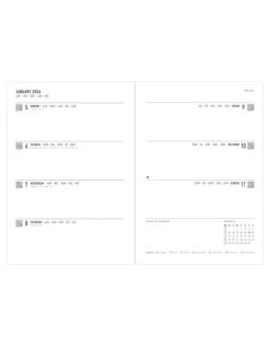 Journals & Other Stationery|Inspire A5 Week to View Planner 2026, Navy