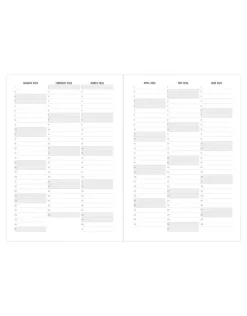 Journals & Other Stationery|Inspire A5 Week to View Planner 2026, Navy