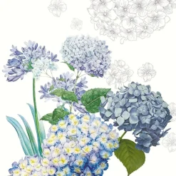 Cotton Napkins|Jardin de Bretagne Bleu Cotton Napkin