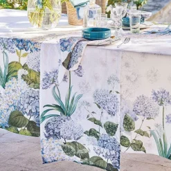 Table Runners|Jardin de Bretagne Bleu Table Runner