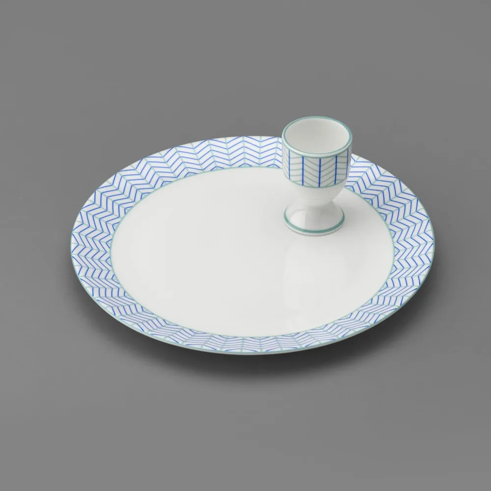 Tea Plates|Jo Deakin Ebb Blue & Turquoise Tea Plate