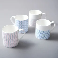 Assorted Mugs|Jo Deakin Ebb Pink & Turquoise Mug
