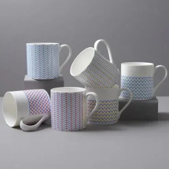 Assorted Mugs|Jo Deakin Ebb Red & Blue Mug