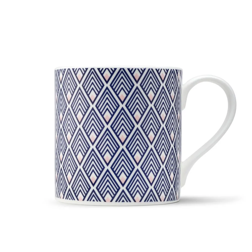 Assorted Mugs|Jo Deakin Gatsby Mug (Blue & Blush Pink)