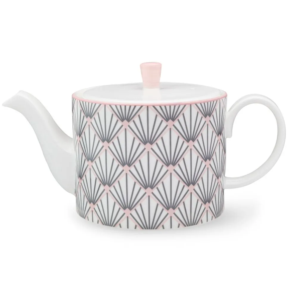 Teapots|Jo Deakin Zighy Teapot in Grey & Blush Pink