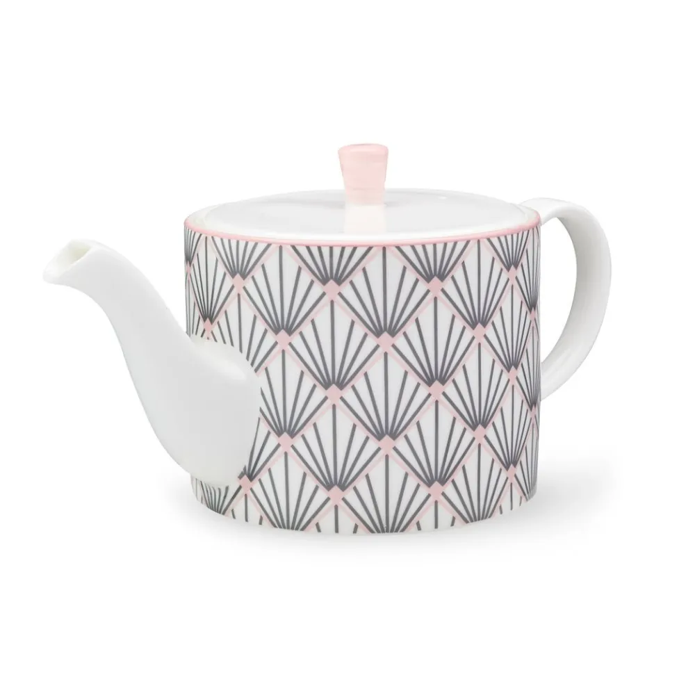 Teapots|Jo Deakin Zighy Teapot in Grey & Blush Pink